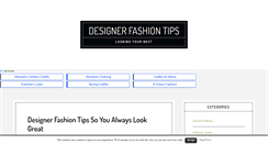 Desktop Screenshot of designerfashiontips.com